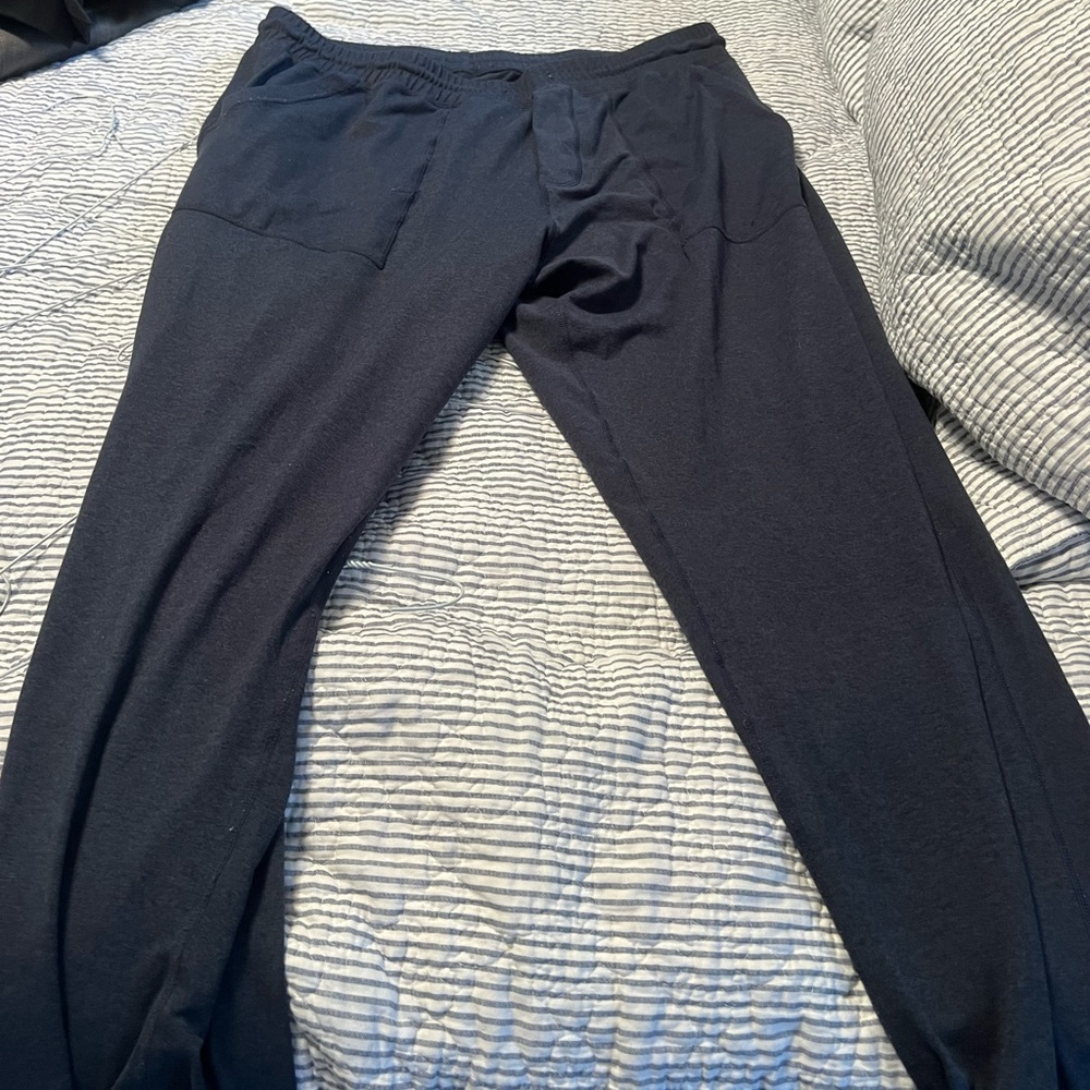 Marine layer black sweatpants, XL